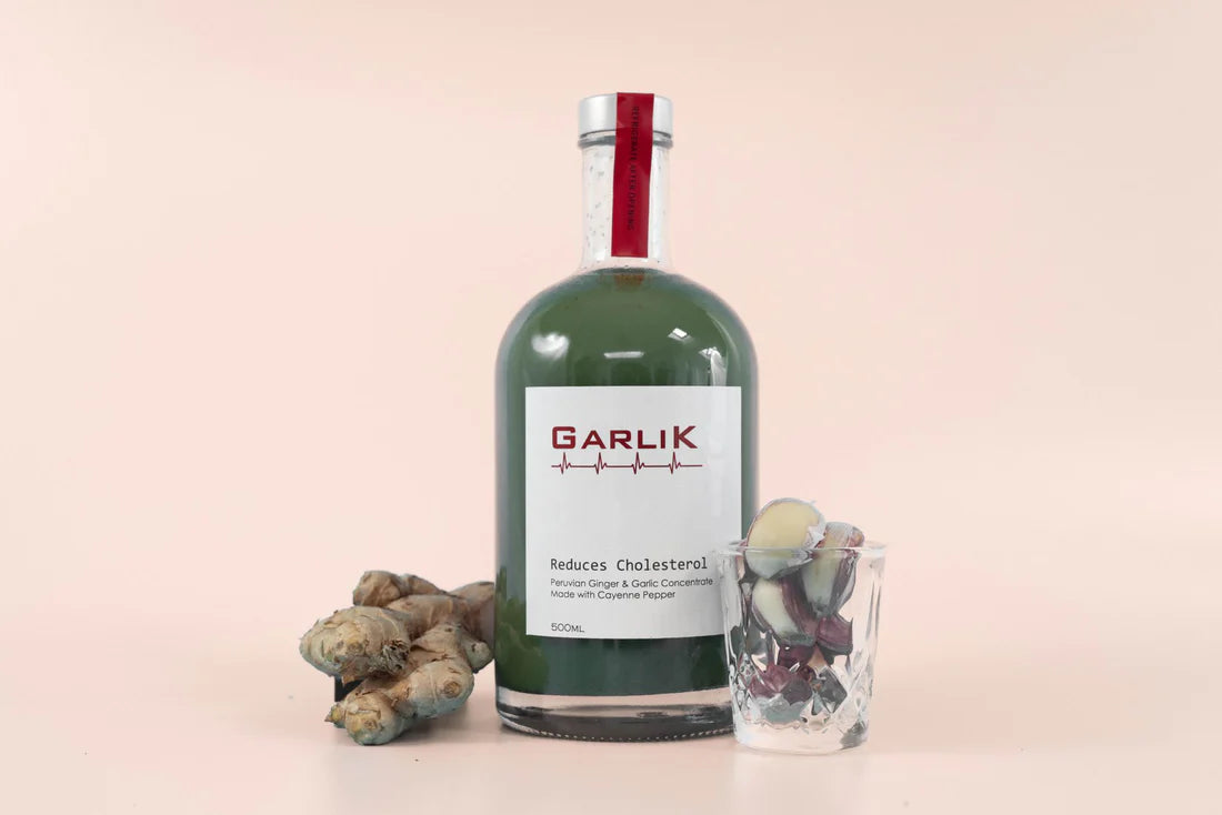 Cold Pressed Organic Garlic and Ginger Concentrate