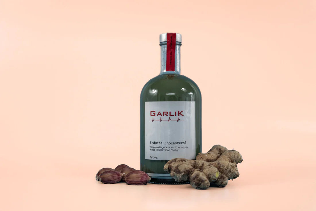 Cold Pressed Organic Garlic and Ginger Concentrate